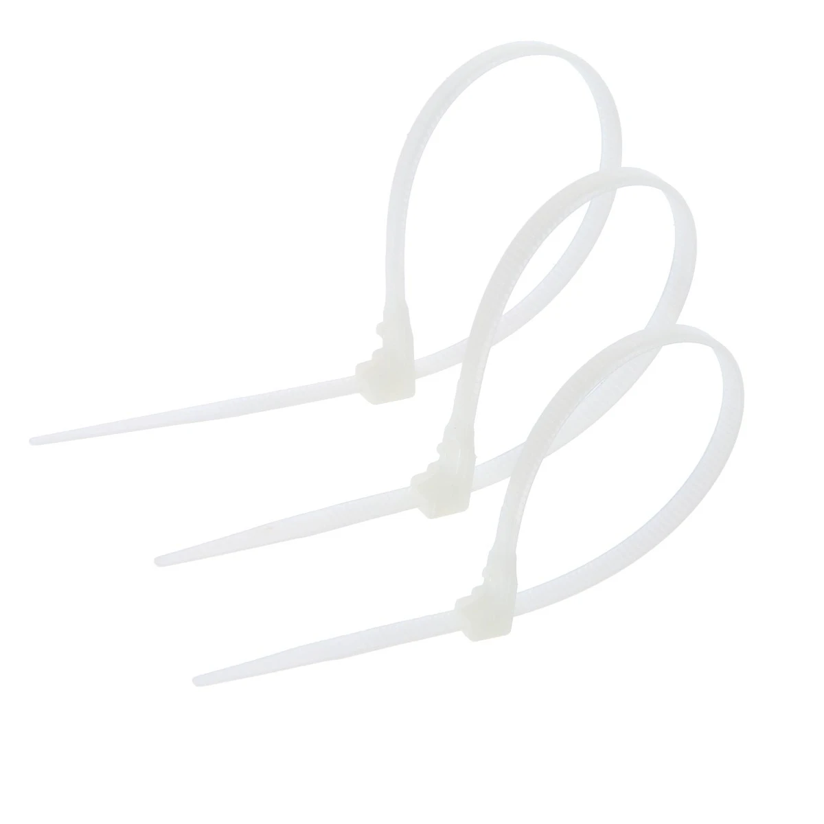 Хомут нейлоновый для стяжки, тундра, многоразовая, 4.8×200 мм, белый, 50 шт.